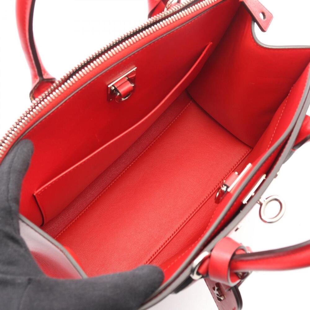 Louis Vuitton Handbag Steamer Red Cowhide City Leather Calfskin